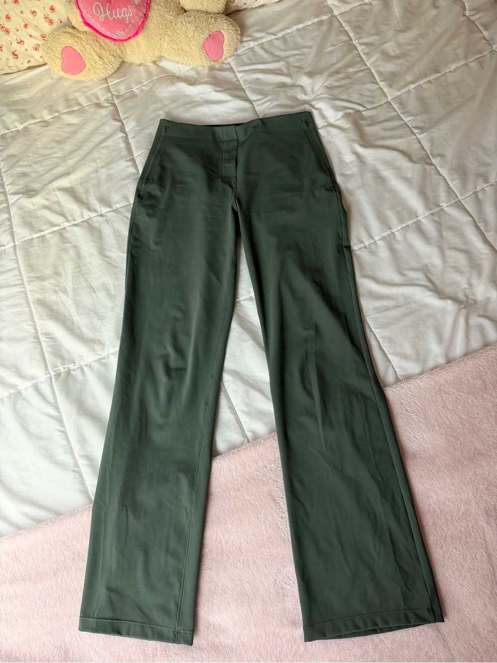lululemon athletica High-Rise Straight-Leg Leggings in Teal - Picture 2 of 7
